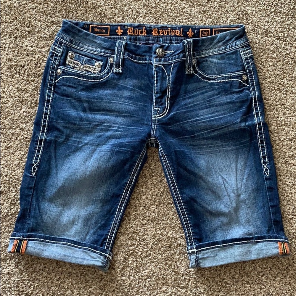 Rock Revival Bermuda Shorts